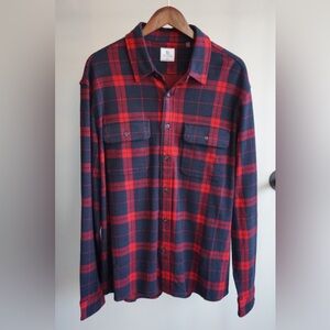 NWT! 7 Diamonds Red and Navy Plaid Flannel